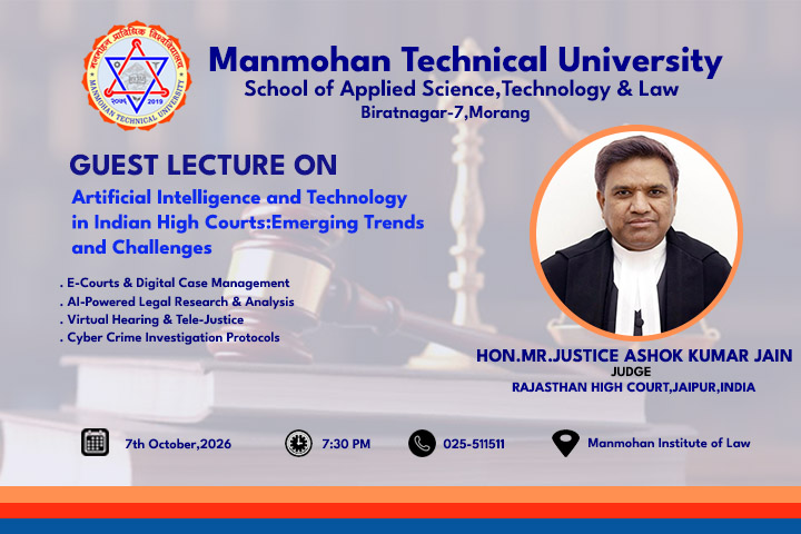 Guest Lecture on  Artificial Intelligence and Technology in Indian High Courts