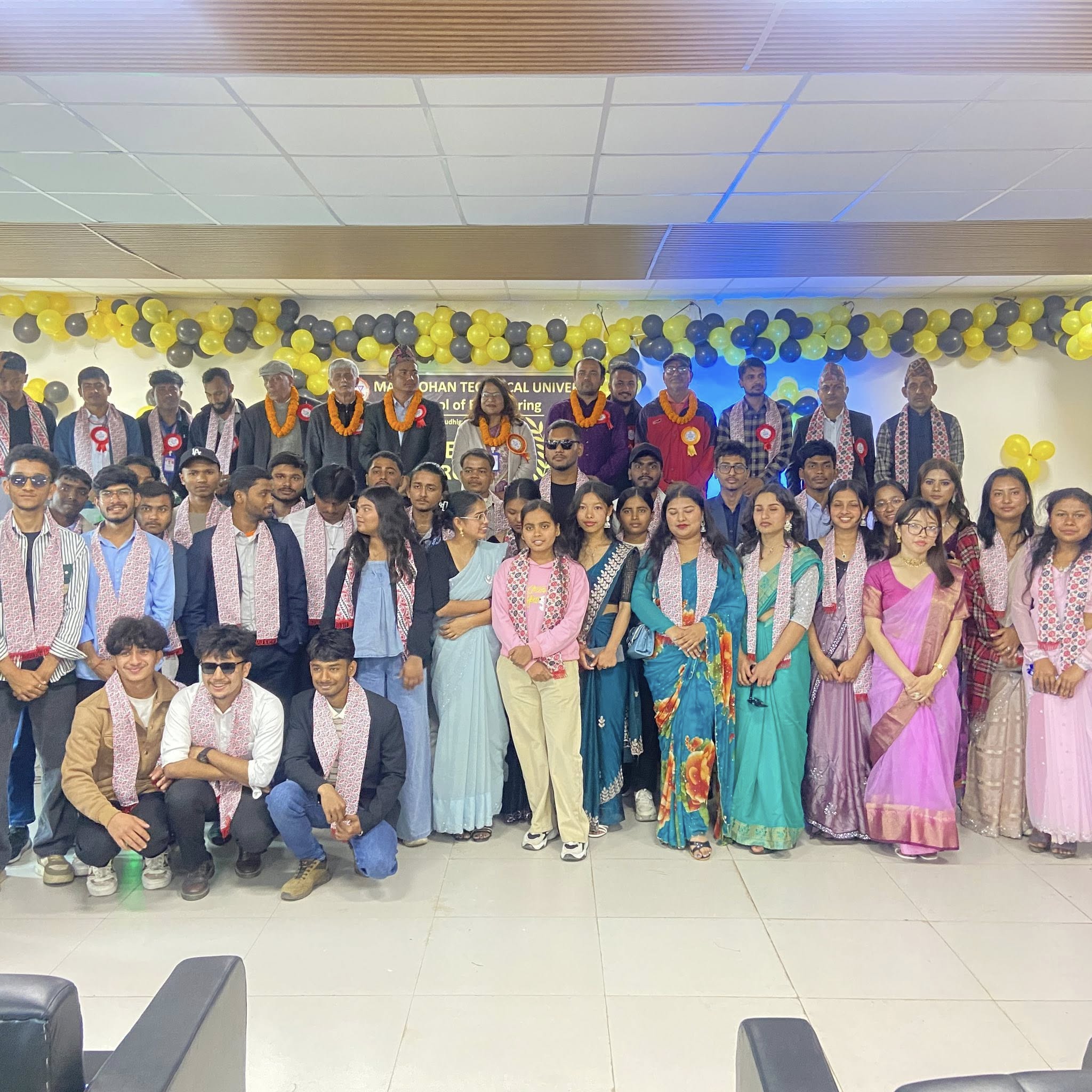 Welcome program by 3rd sem to new students of BE Civil and BE Electrical